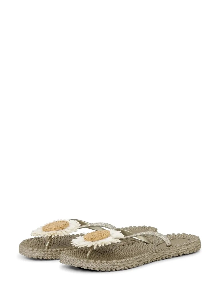 Ilse Jacobsen Flip Flops With Flower   Beige   36 - main photo