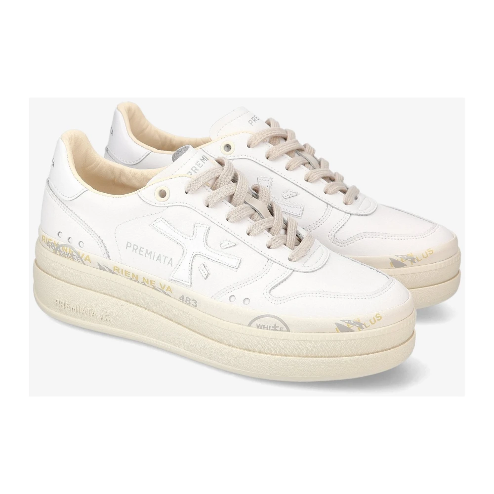 Premiata Dame Sko Hvit 41 EU - side b