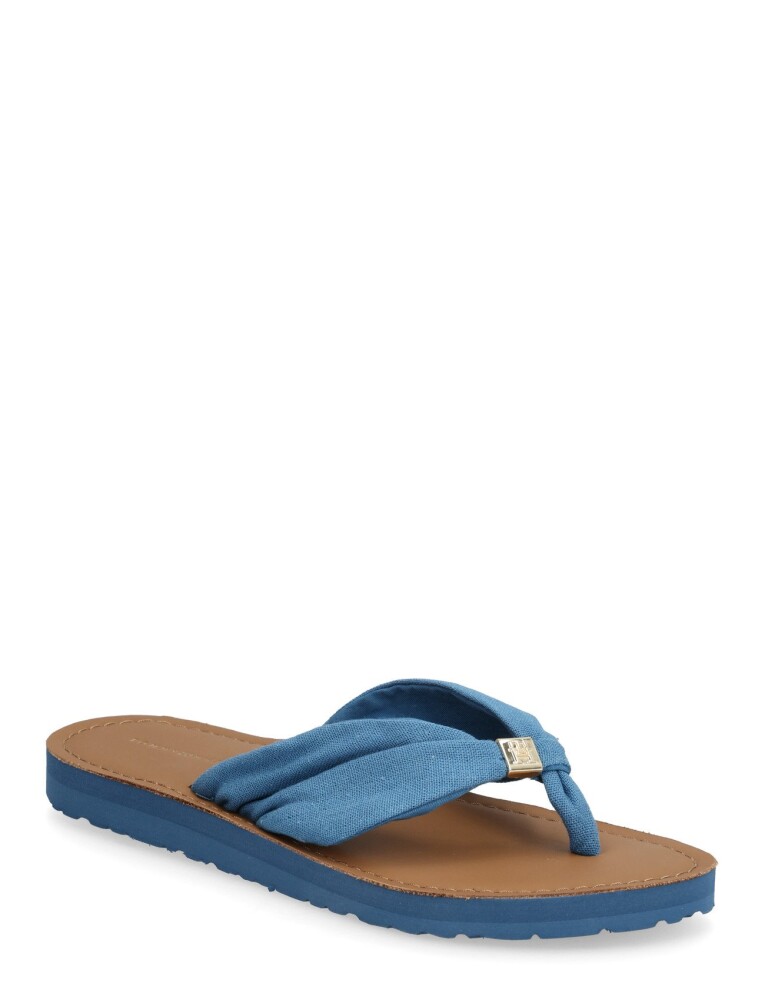 Tommy Hilfiger Th Ltr Footbed Summer Sandal   Blue   39 - main photo