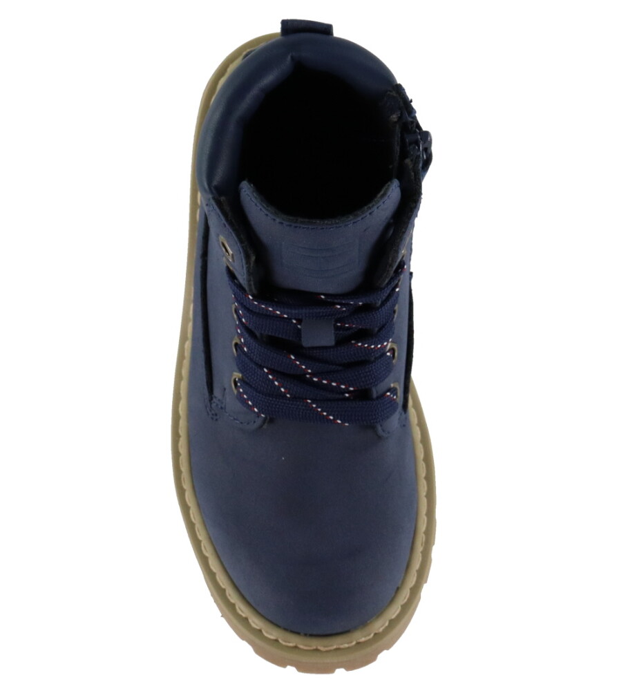 Tommy Hilfiger Tommy Hilfiger Lace Up Booties Faux Nubuck/Leather - Blue - 32/21CM - side b