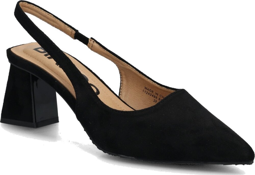 Bianco Biamaralyn Slingback Faux Suede   Black   41 - main photo