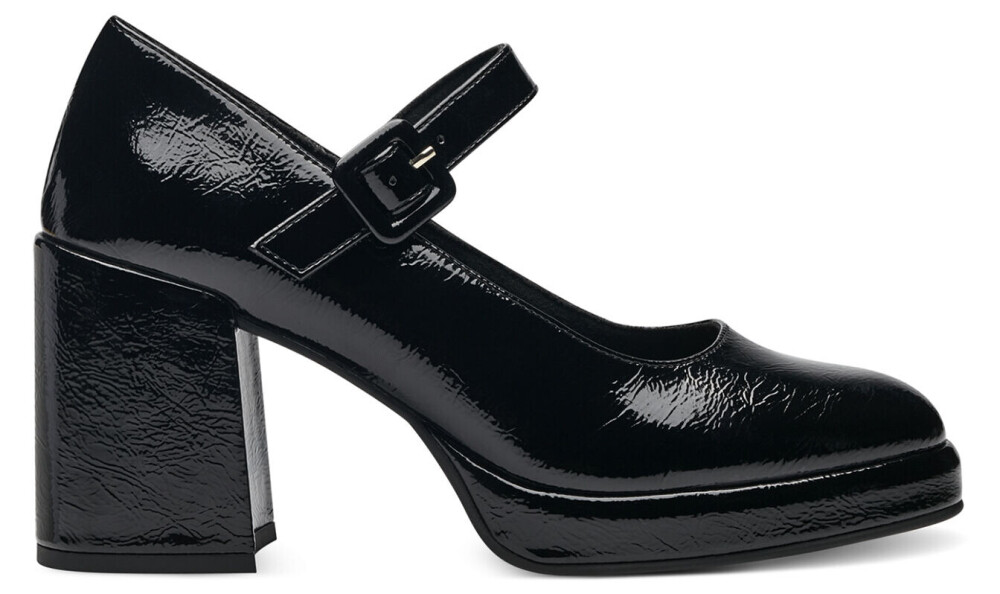 Marco Tozzi Patent Mary Jane Black (36) - Sort - main photo