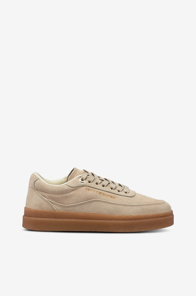 Tommy Hilfiger Joggesko Modern Court Sneaker Suede Beige - main photo