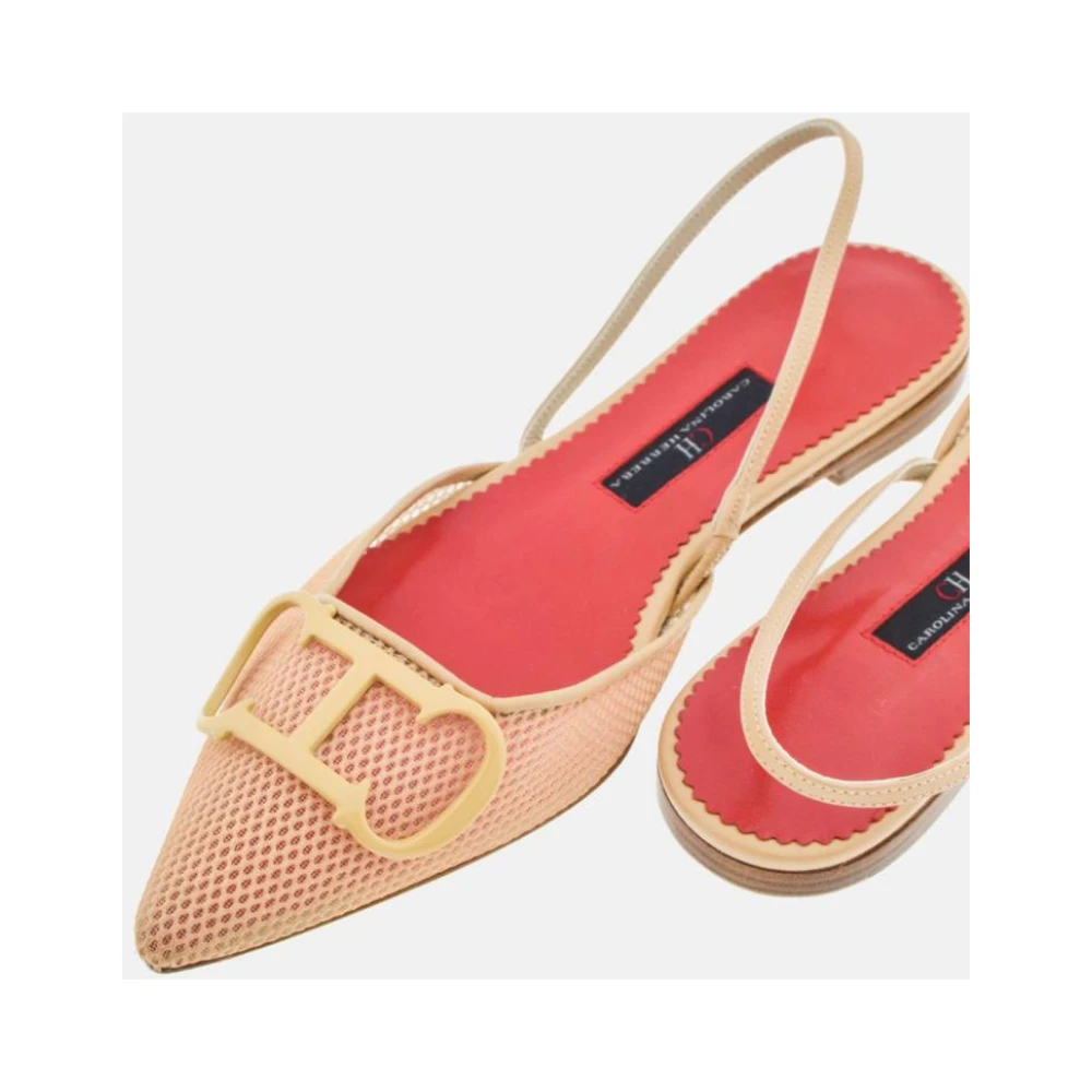 Carolina Herrera Dame Sko Beige 36 EU, - side a