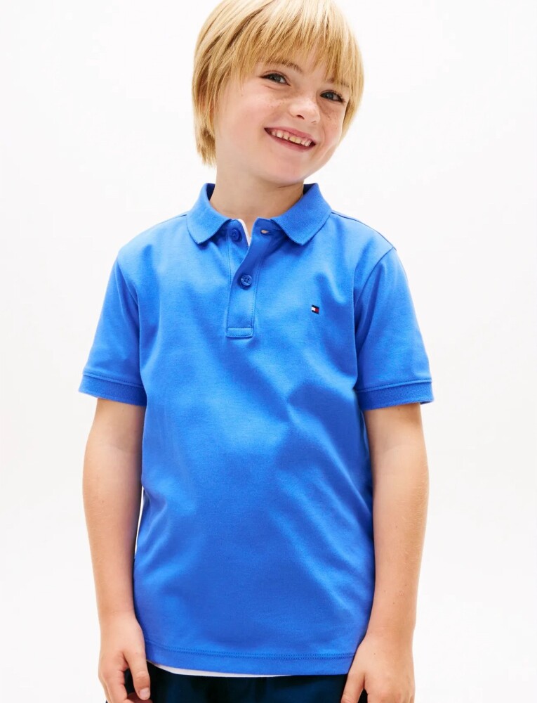 Tommy Hilfiger Interlock Rwb Polo Ss Blue 116 » Best Pris på Prisradar.no