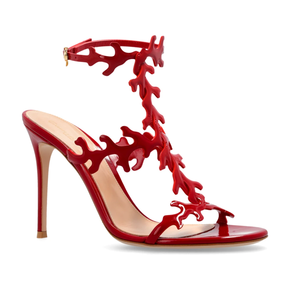 Gianvito Rossi Dame Sko Rød 37 1/2 EU - side b