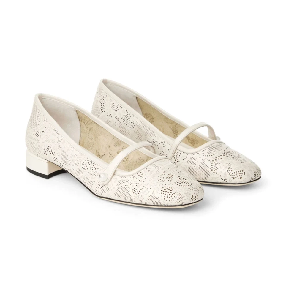 Jimmy Choo Dame Sko Beige 38 EU, - side a