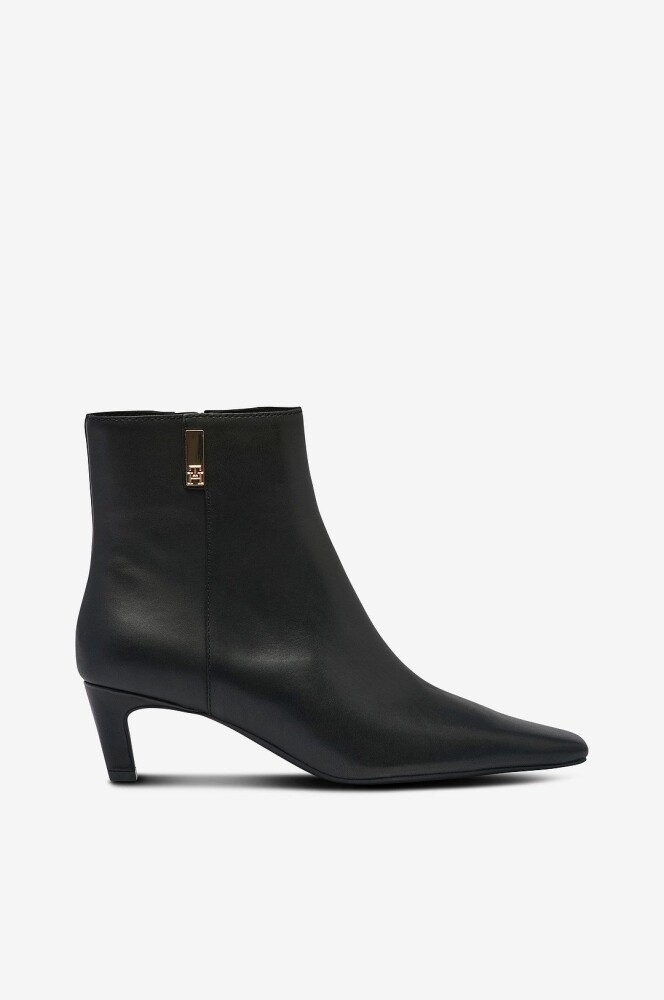 Tommy Hilfiger Boots TH Square Toe Kitten Bootie Svart - main photo