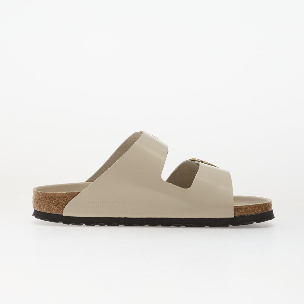 Joggesko Birkenstock Arizona Big Buckle Natural Leather Patent Women High-Shine Oyster EUR 39 - side b