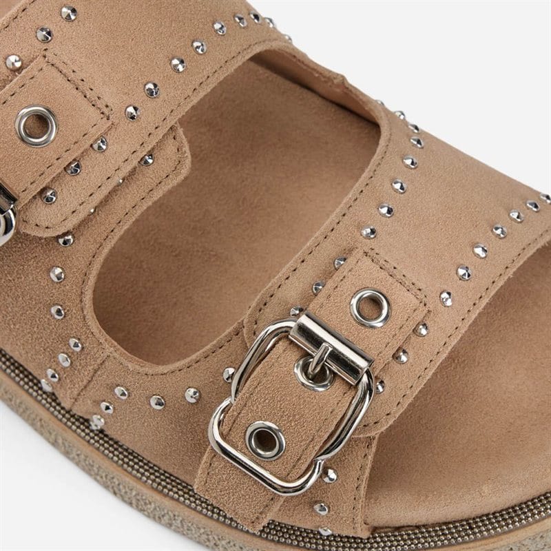 Laura Bellariva Sandal Velour Mou - side b