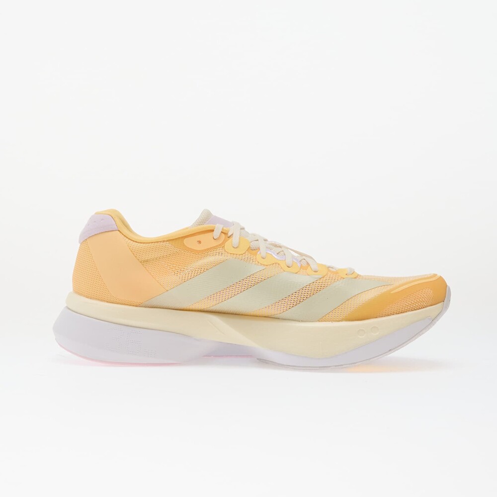 Adidas Women"s Adizero Boston 13 Ice Tangerine/Ice Gold Metal/Ice Lavender 39 1/3 - side b
