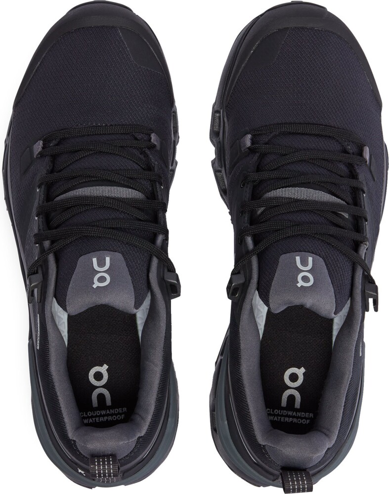 On Cloudwander Waterproof Dame Black/Eclipse 37.5 - side b