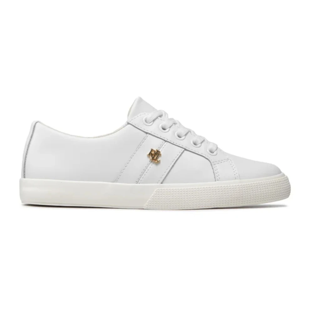 Lauren Ralph Lauren Janson Ii Action Leather Sneaker - White - 42 - main photo
