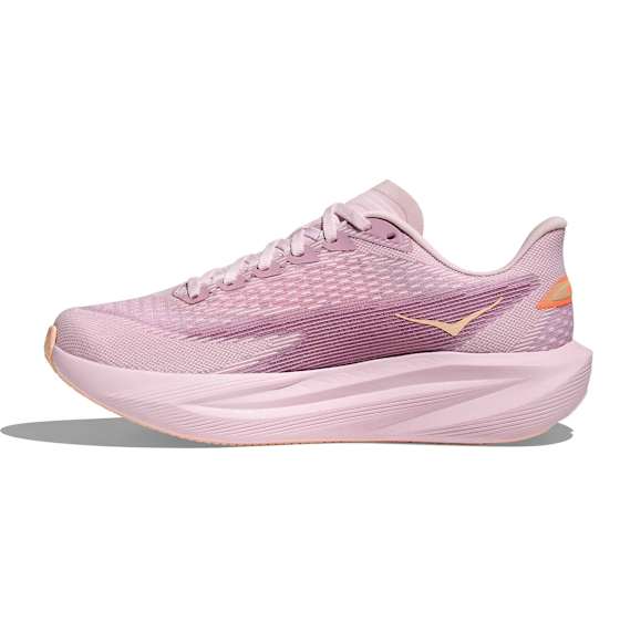 Hoka Mach 7 Dame Lrmt/Lilac Cream/Tangerine Glow 40 - side a