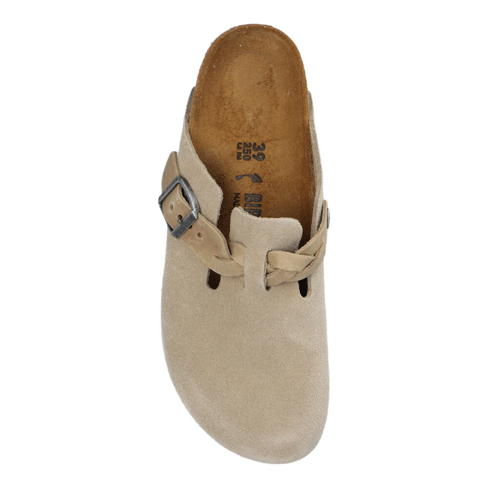 Birkenstock Boston Braided Suede Leather Taupe 36 - side a