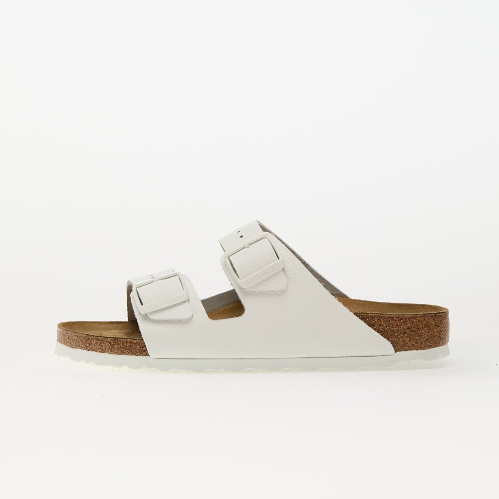 Birkenstock Women's Arizona Natural Leather Narrow White 40, White - main photo