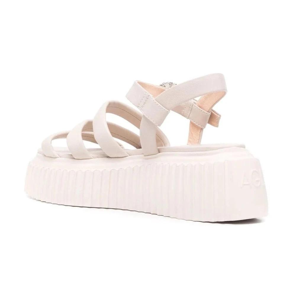 AGL Dame Sko Beige 40 EU, - side a