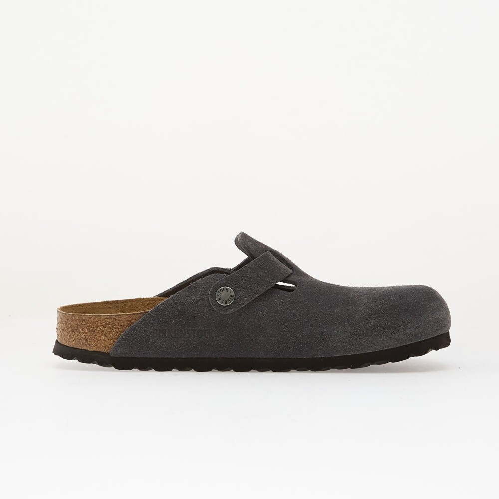 Birkenstock Joggesko Boston Suede Leather Charcoal EUR 37 - side b