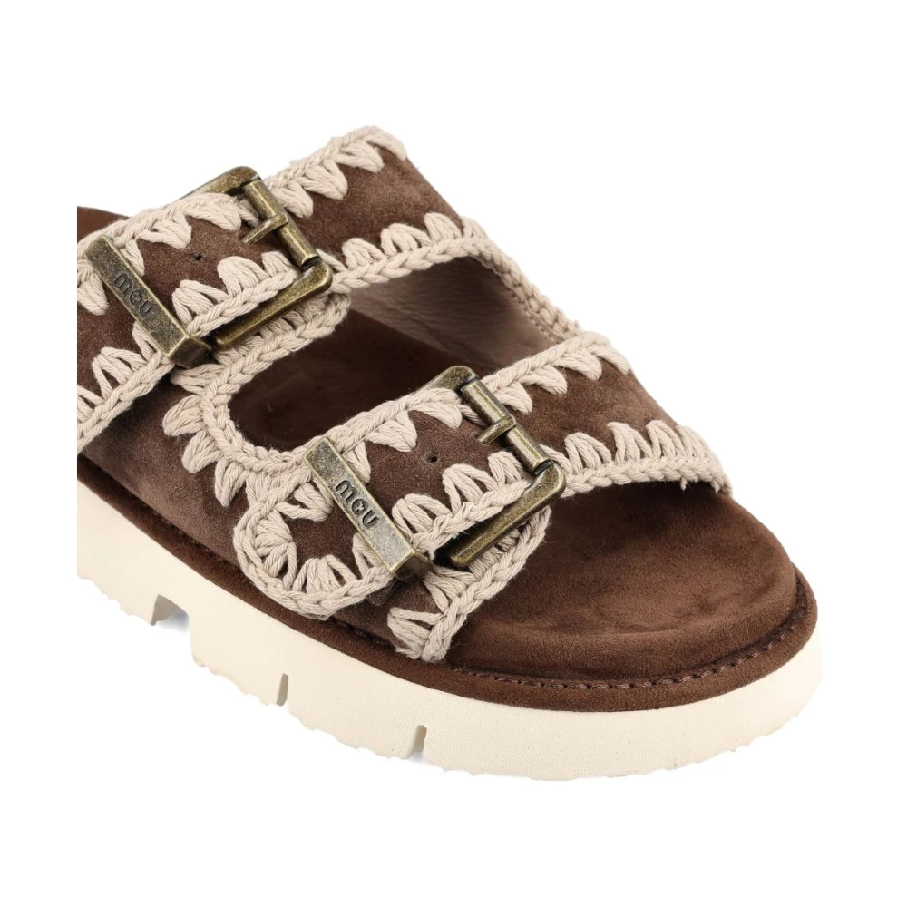 Mou, Dame, Sko, Brun, 36 EU, - side a