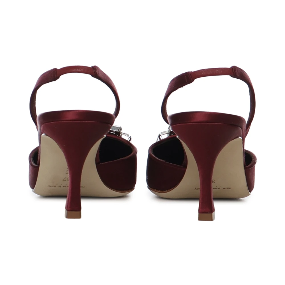 Manolo Blahnik Dame Sko Rød 37 EU, - side a