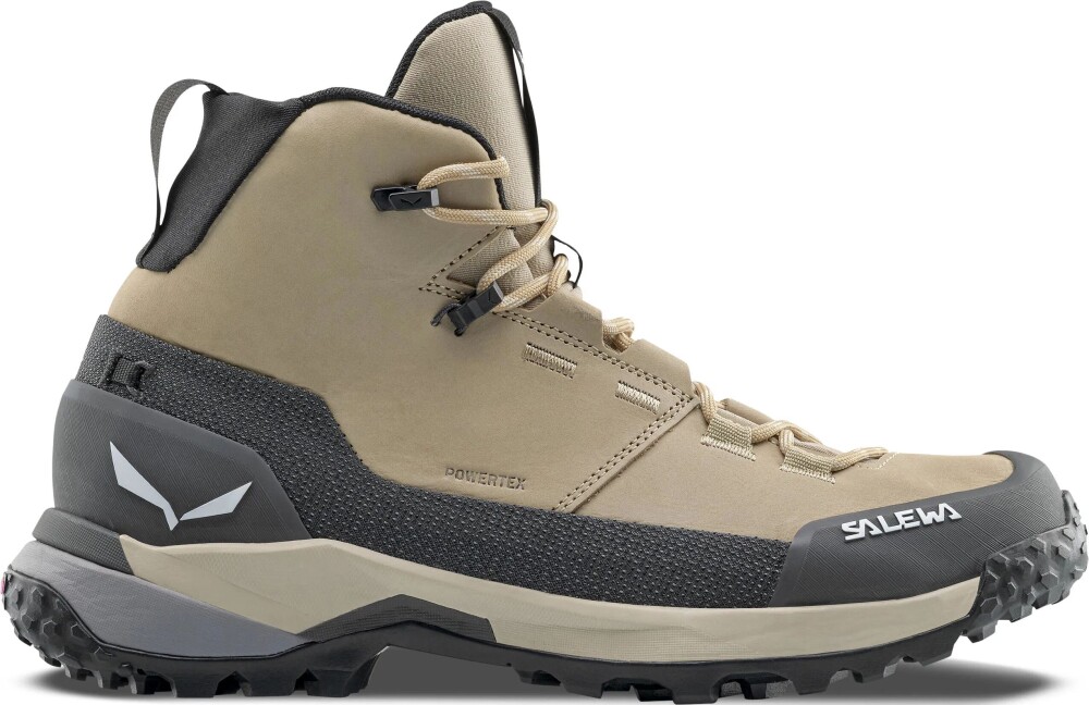 Salewa Puez Leather Mid Powertex W"s quicksand/onyx UK 5,5 - side b