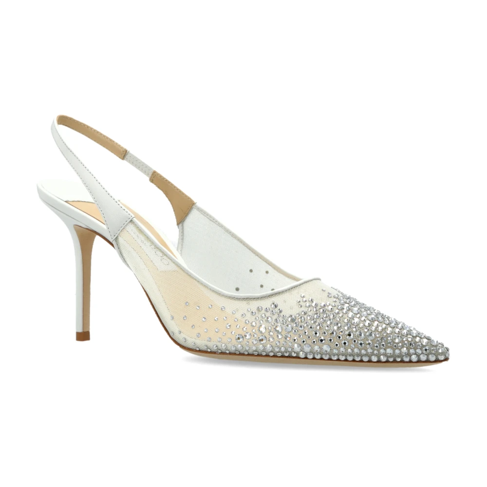 Jimmy Choo, Dame, Sko, Beige, 39 EU, - side b