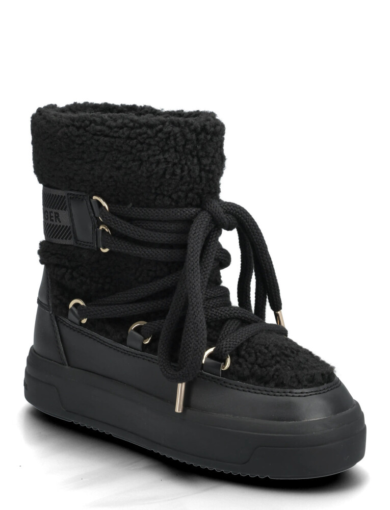 Tommy Hilfiger Faux Shearling Snowboot - Black - 37 - main photo