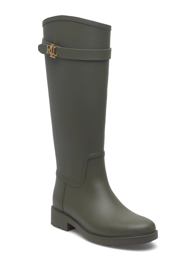 Lauren Ralph Lauren Portiah Rubber Tall Rain Boot - Khaki green - 37 - main photo