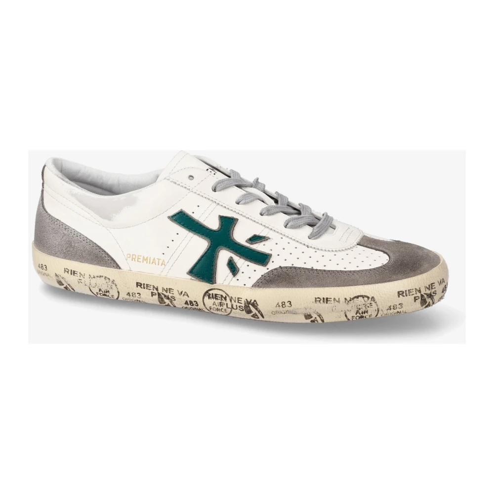 Premiata Herre Sko Hvit 45 EU, - side a