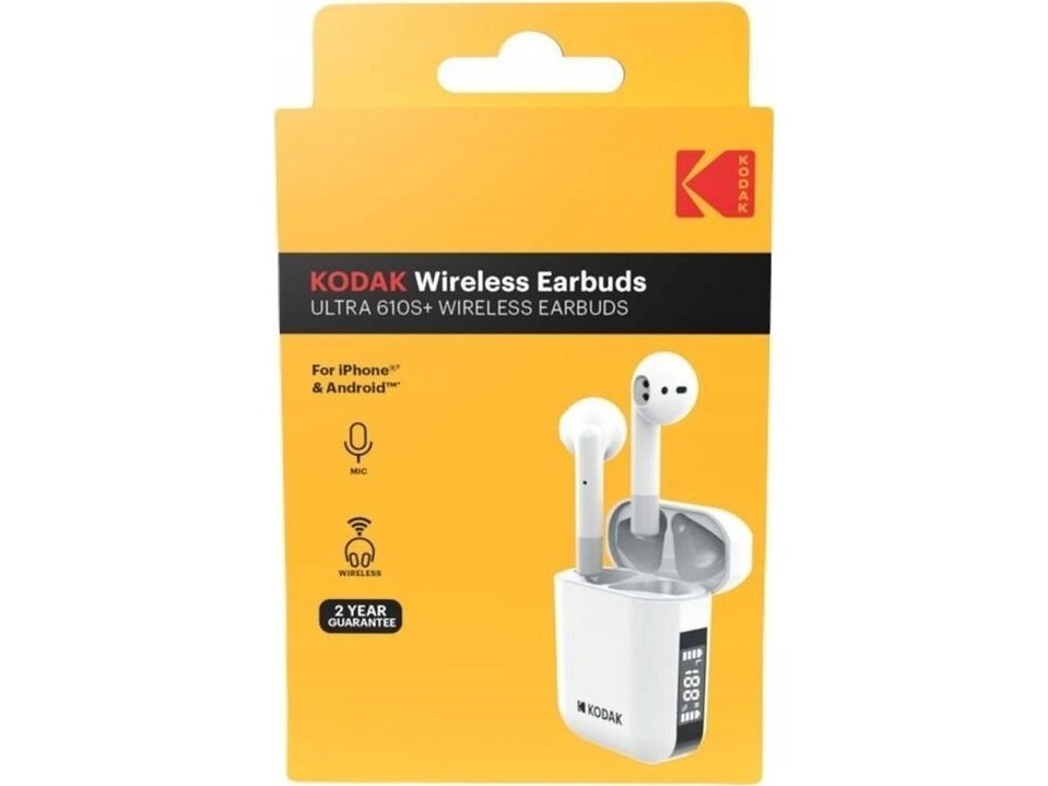 Kodak-Hodetelefoner Bluetooth-Hodetelefoner Kodak 610S+ + Box Powerbank / Lader