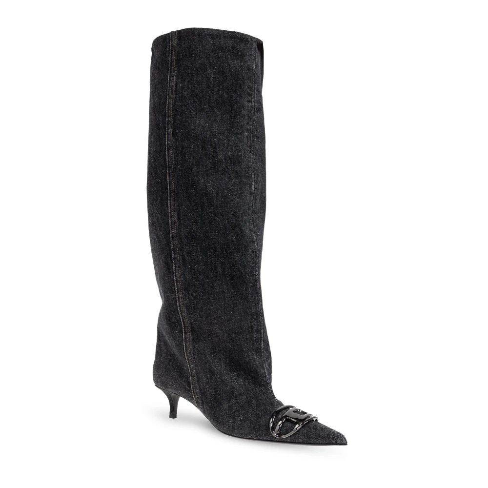 Diesel Dame Sko Svart 38 EU, - side b