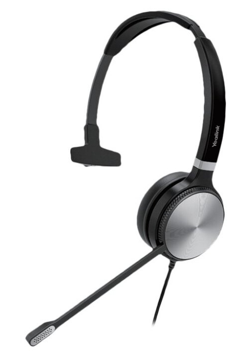 Yealink Uh36 Mono - Hodesett - On-Ear - Kablet - Usb, 3,5 Mm Jakk - Svart Og Sølv