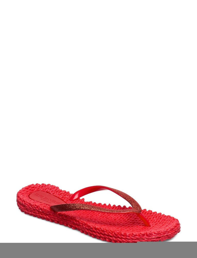 Ilse Jacobsen Flip Flops With Glitter Red 39 - main photo