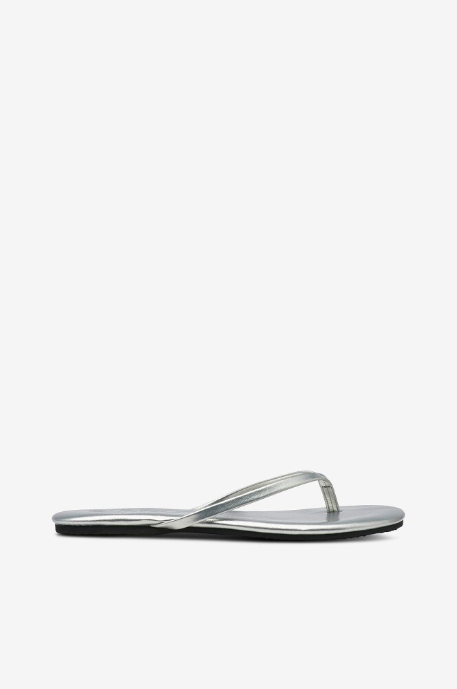 Bianco Flip flops biaMexico Flip Flop Faux Leather Sølv - main photo