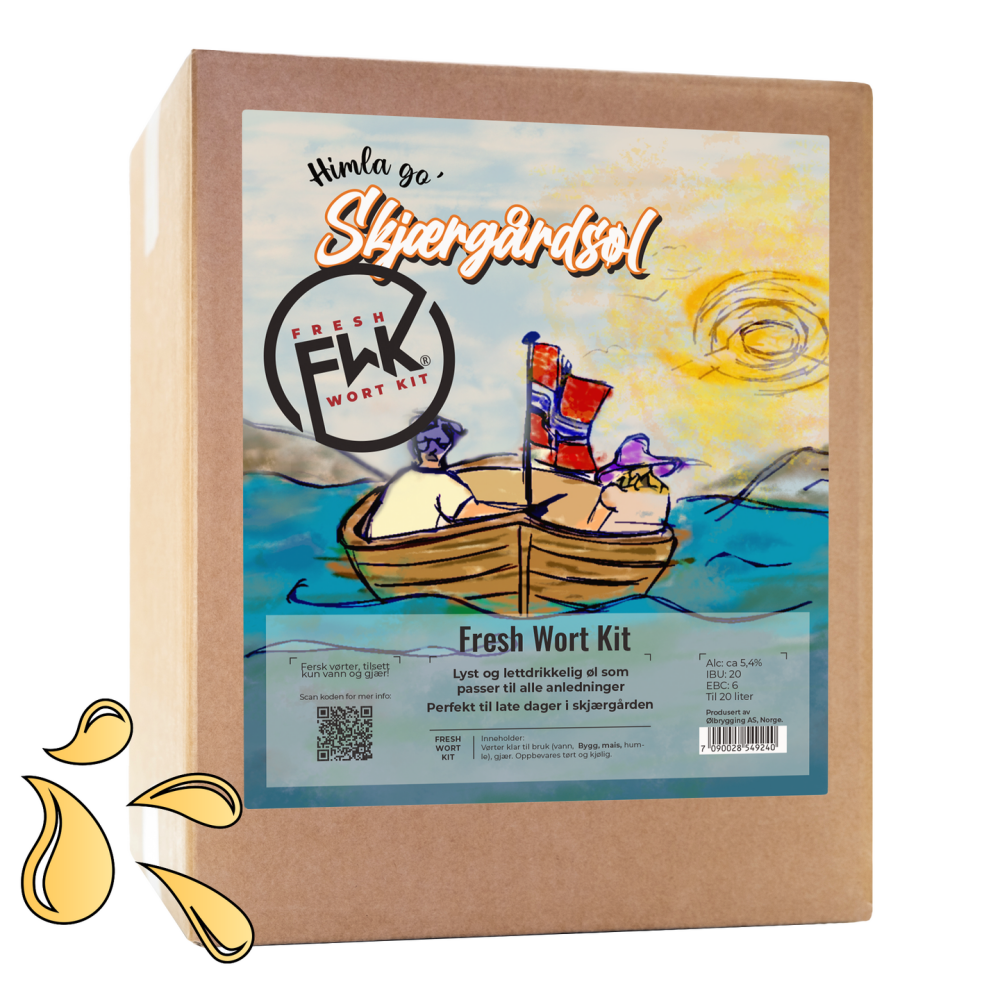 Fwk Customs Fwk FWK Skjærgårdsøl Fresh Wort Kit Ferdig brygget vørter til 20L øl ...