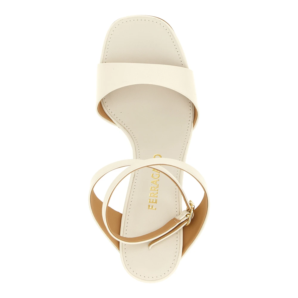 Ferragamo Dame Sko Beige 38 EU, - side b