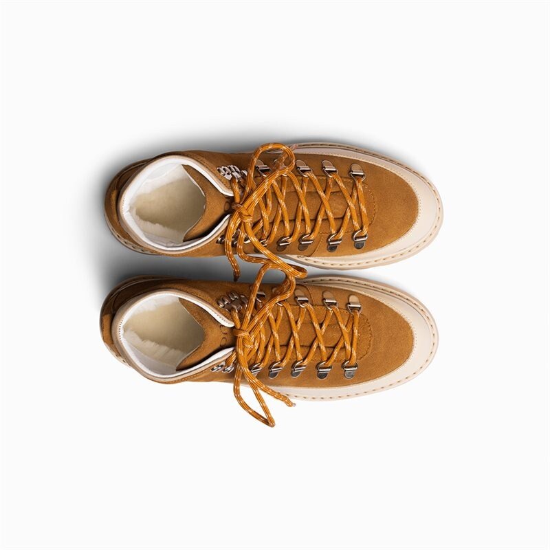 Mono Core Cap Cognac-Cream Suede - side b