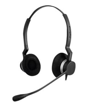 Jabra Biz 2300 Usb Microsoft Lync Duo Hodesett Usb-a Stereo Svart