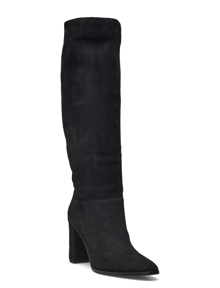 Lauren Ralph Lauren Artizan Suede Tall Boot - Black - 36 - main photo