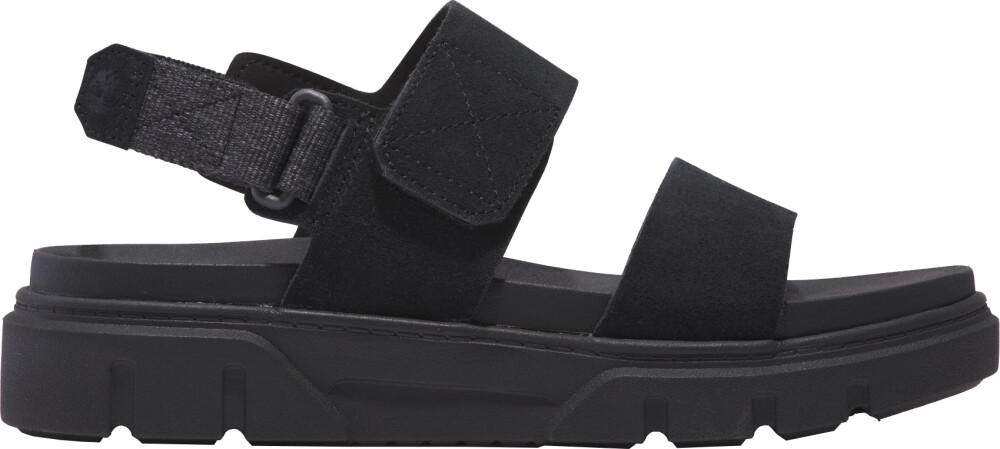 Timberland Women's Greyfield 2-Strap Sandal Black Suede 41, Black Suede - main photo