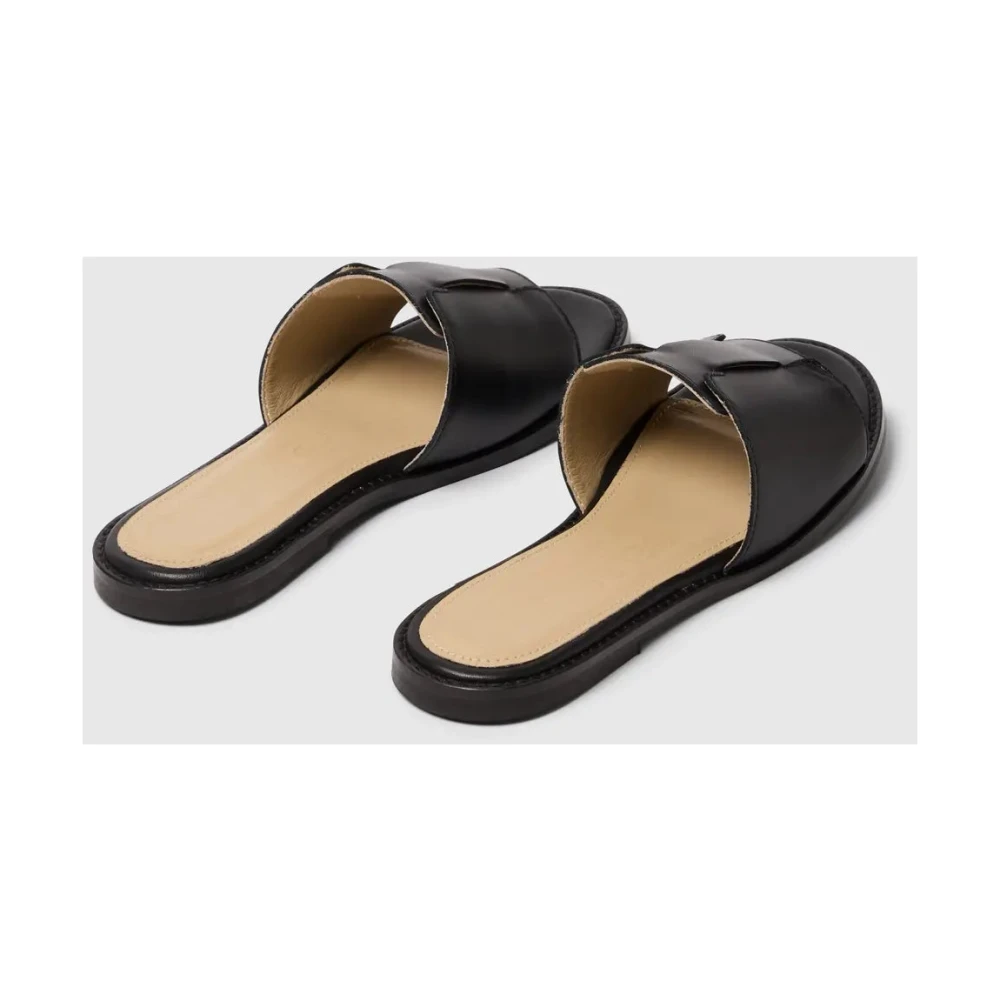 SELECTED FEMME Slfisabella leather slider Black 38 - side b