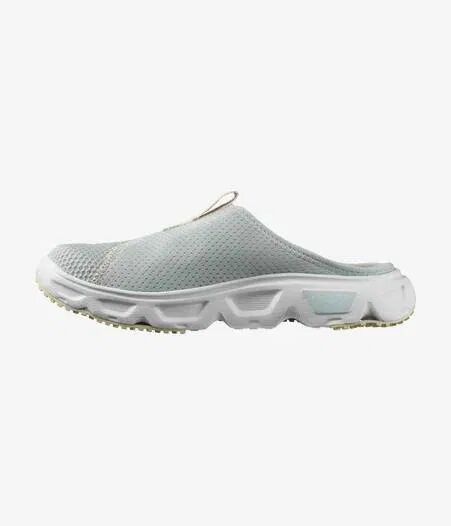 Salomon Women's Reelax Slide 6.0 36 2/3, Pearl Blue/White/Bleached Sand - side b