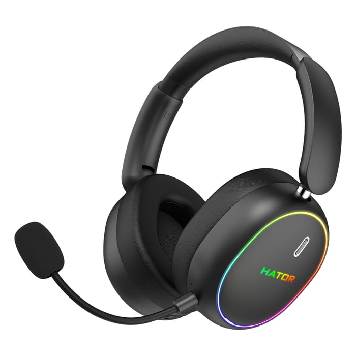Hator Phoenix 2 Wireless trådløst gamingheadset med RGB Svart