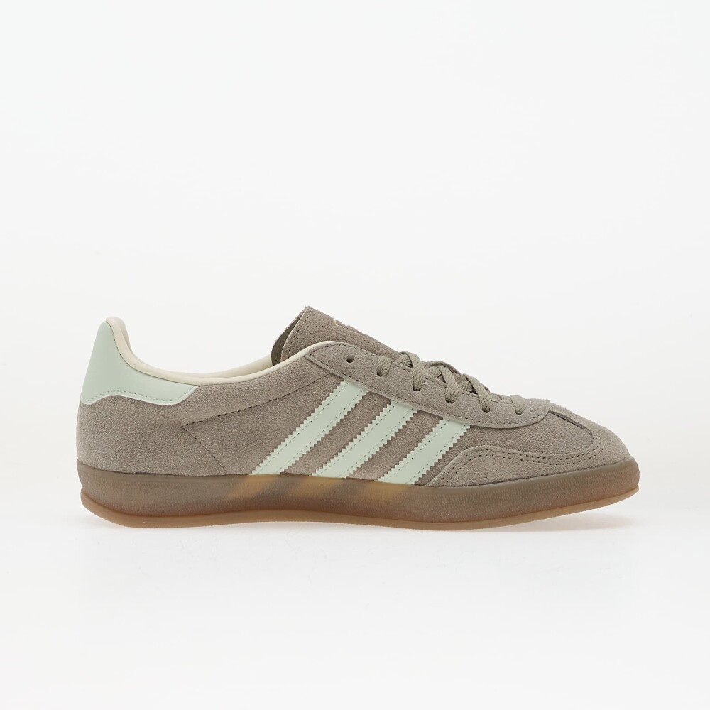 Adidas Gazelle Indoor W Silver Pebble/ Linen Green/ Gum5 EUR 42 - side b
