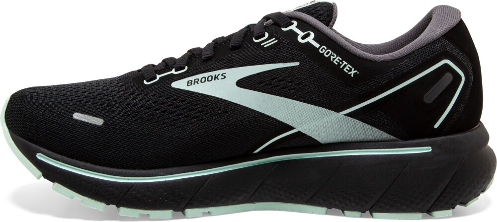 Brooks Ghost 14 Gtx Dame Black/Blackened Pearl/Aquaglass 38.5 - side a