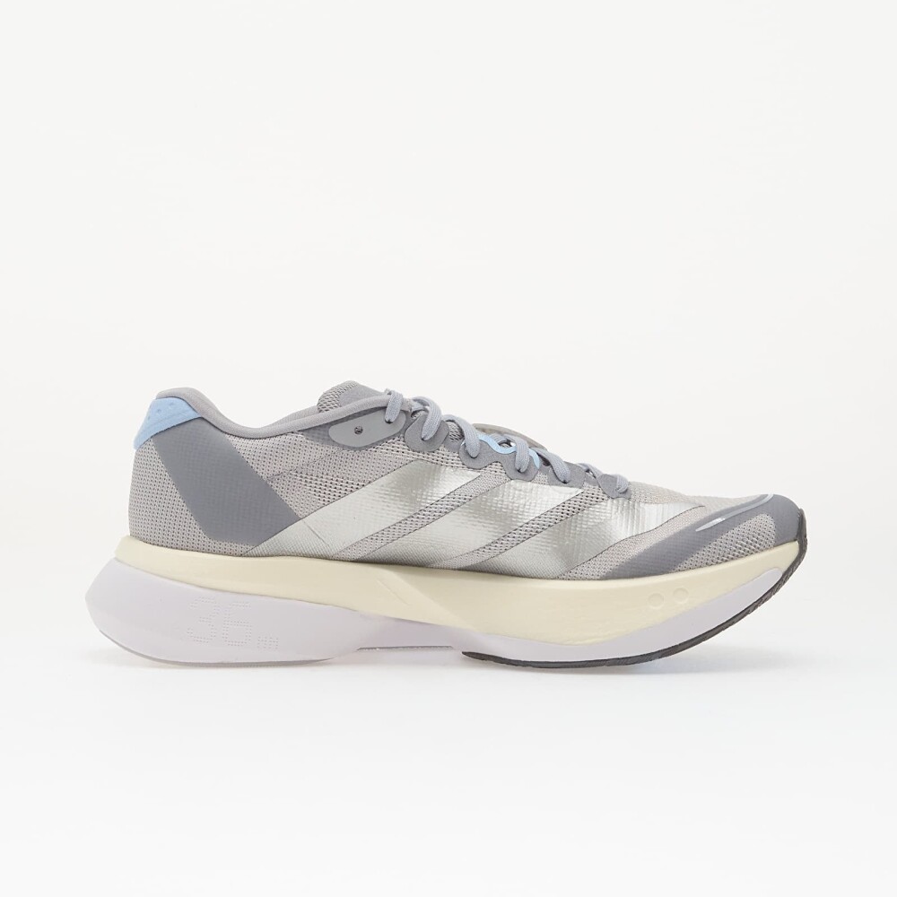 Adidas Adizero Boston 13 Halo Silver/ Silver Met./ Glow Blue EUR 38 2/3 - side b