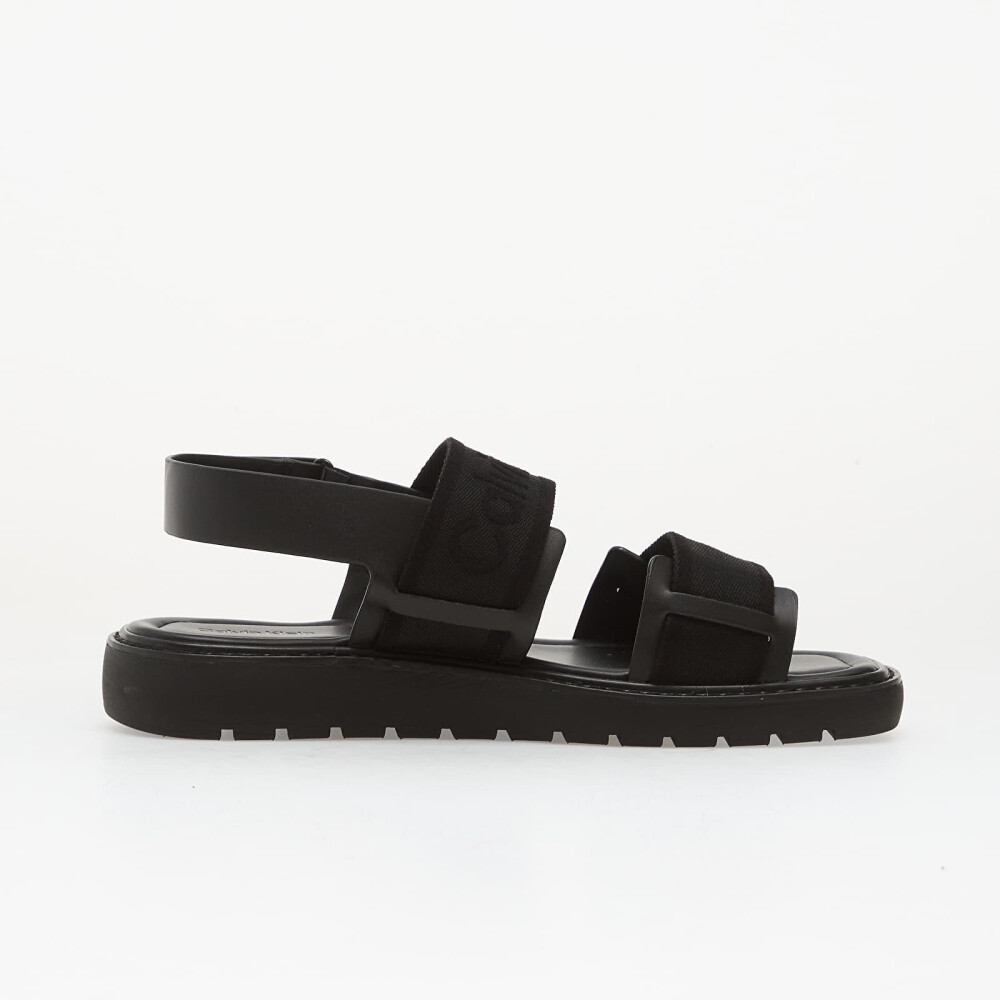Calvin Klein Sq Molded Sandal Webb   Black   38 - side b