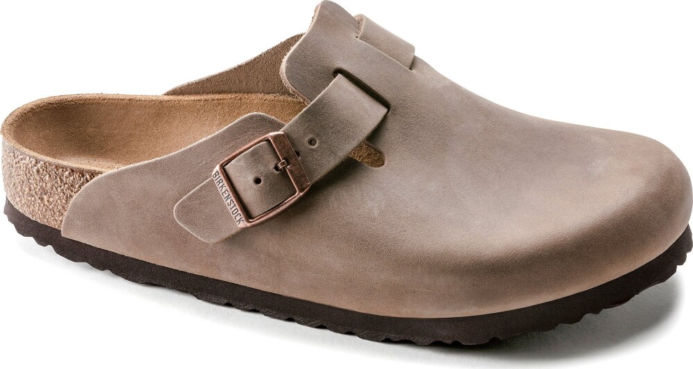 Birkenstock Women's Boston Oiled Leather Narrow Tabacco Brown 38 - main photo