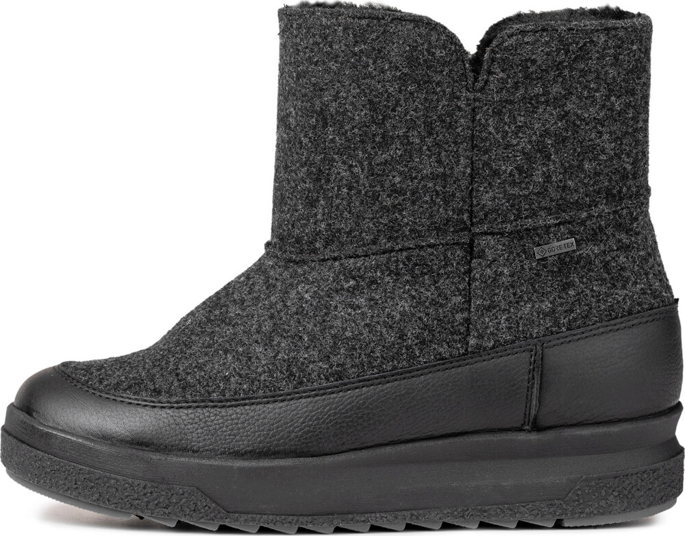 Pomar Women"s Niva GORE TEX Ankle Boot Granit Felt/vivian Black/fur 39 - main photo