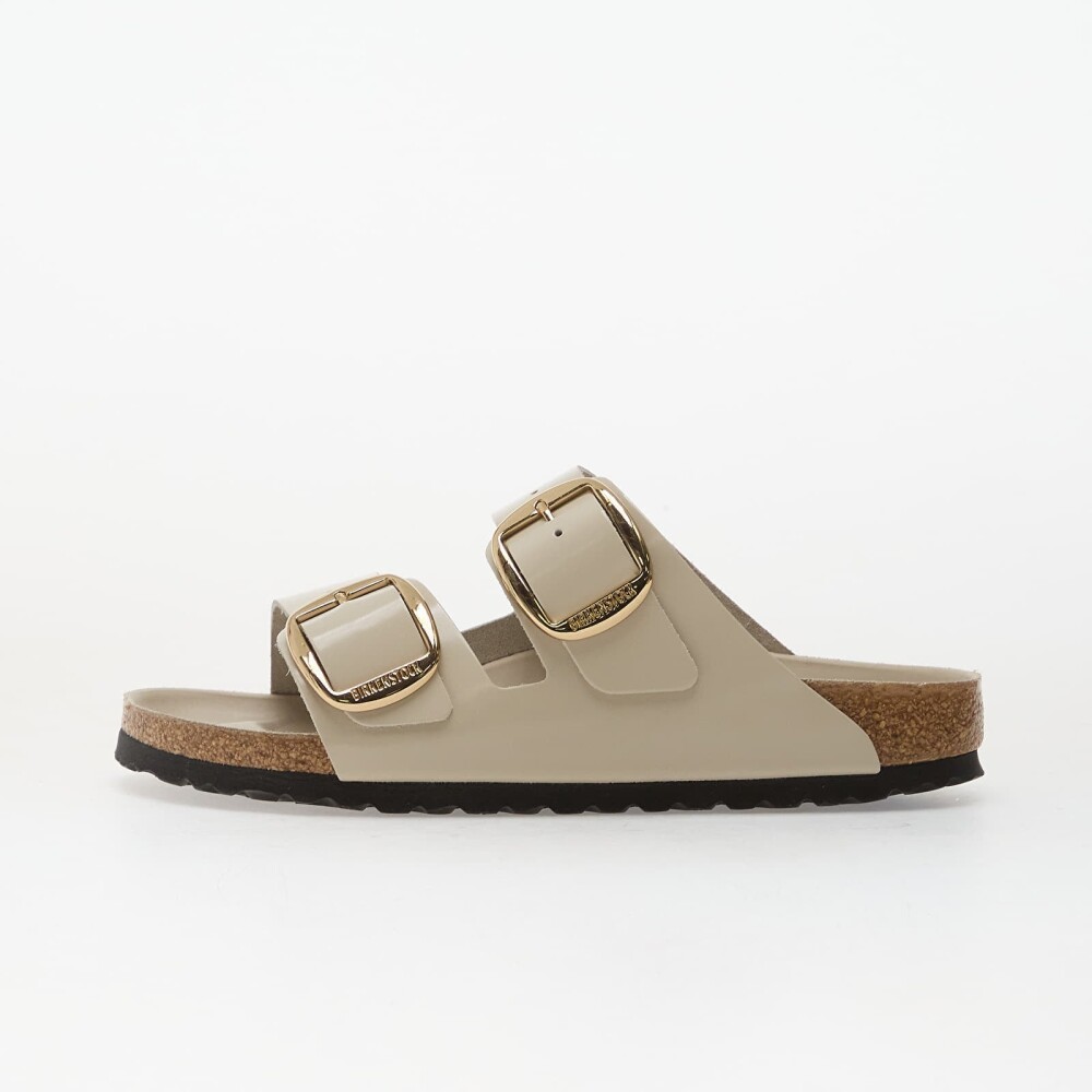 Birkenstock Arizona Big Buckle Natural Leather Patent Women High-Shine Oyster EUR 40 - main photo
